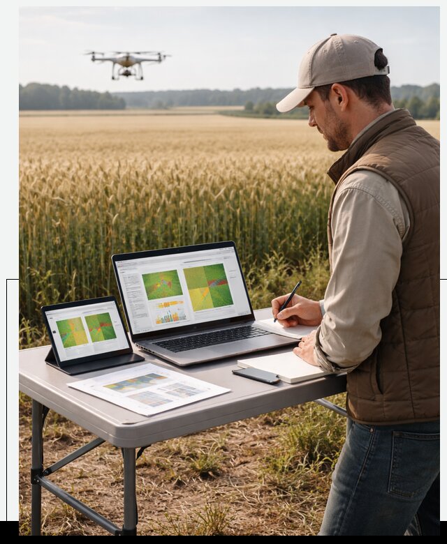 Система AI прогнозирования урожайности для точных агрономий в Урае